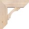 Ekena Millwork Olympic Slat Smooth Bracket w/ Offset Brace, Douglas Fir, 7 1/2"W x 22"D x 22"H BKT0806X22X22OLY06SDF - alternate 4